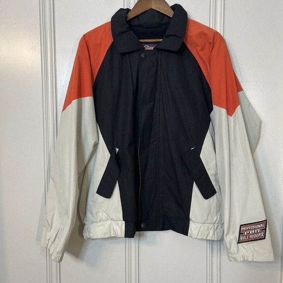 Vintage Cripple Creek PBR Cowboy Jacket Embroidered PROFESSIONAL BULL RIDERS M - Picture 2 of 16